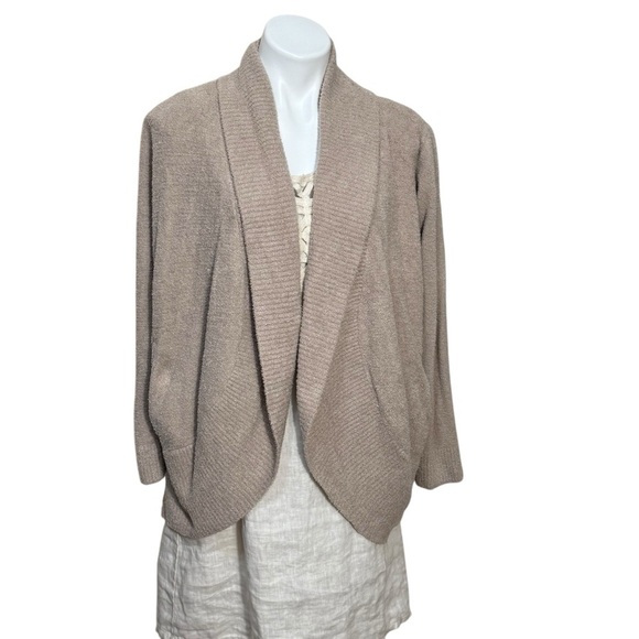 Barefoot Dreams Long Sleeve CozyChic® Lite Circle Lounge Cardigan size large 423 - Picture 2 of 5